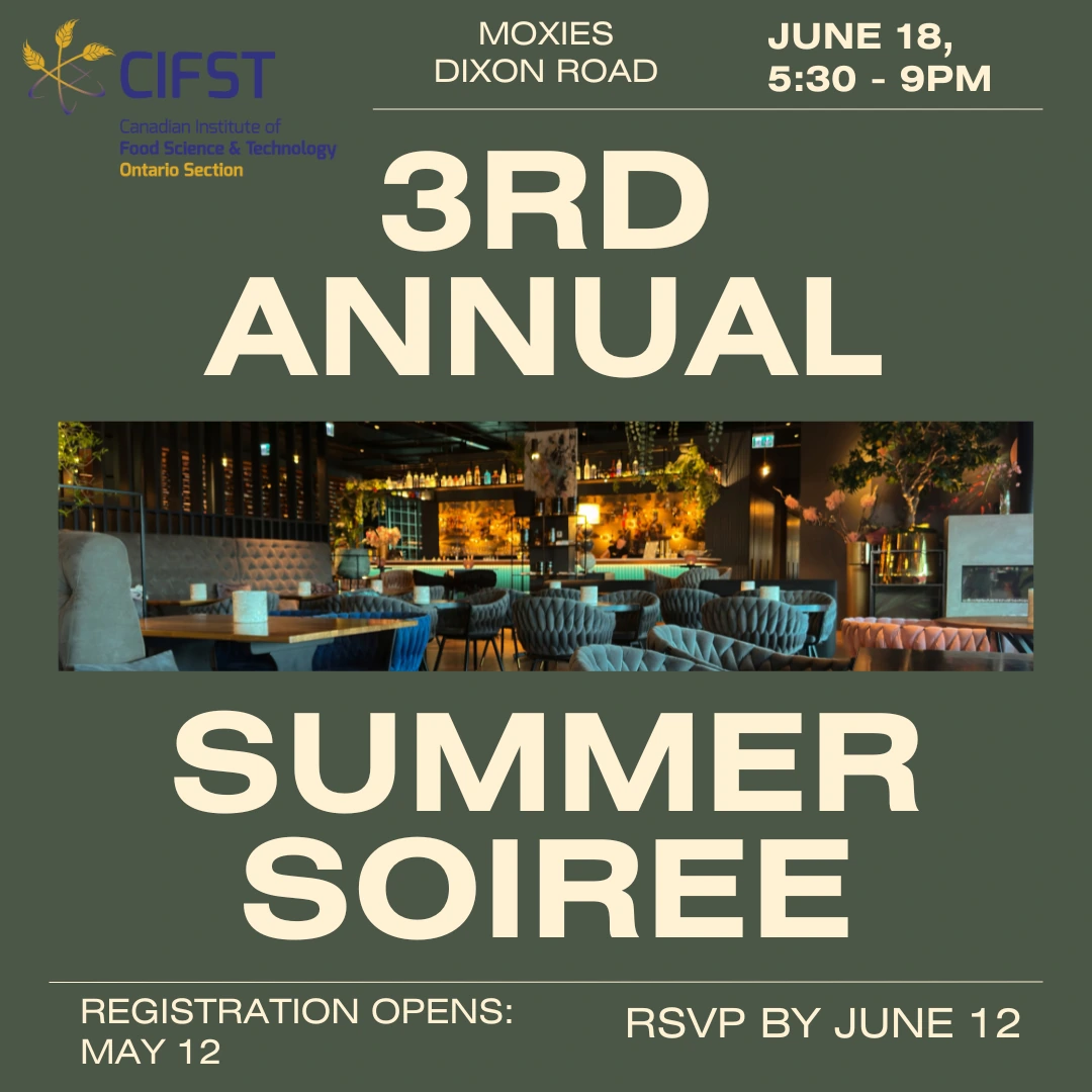 CIFST Ontario Summer Soirée event poster